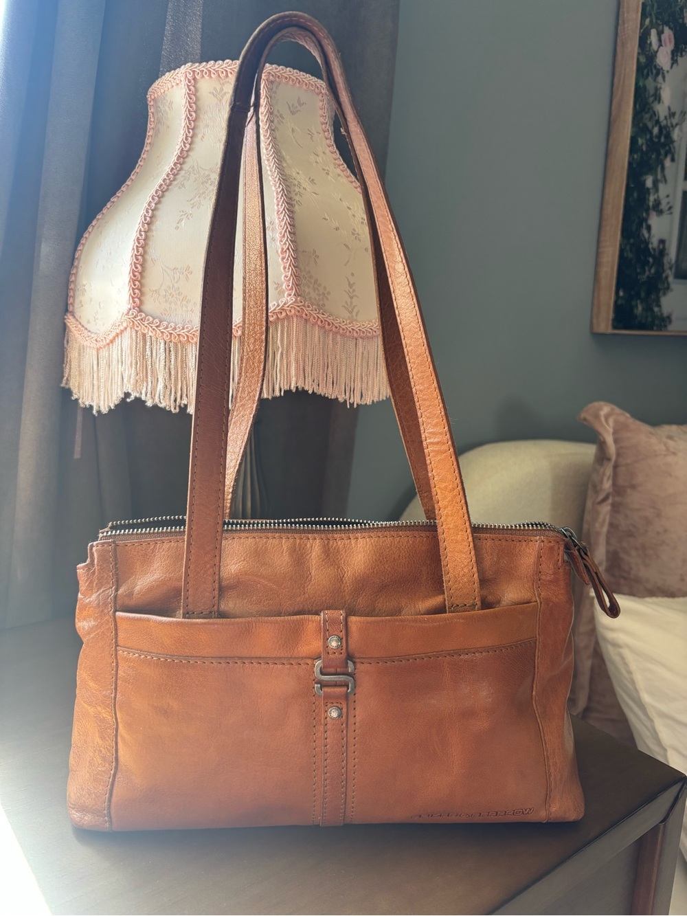 Spikes & Sparrow Classic Tan Leather purse